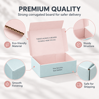 Boîte d'expédition personnalisée en carton ondulé durable, fabriquée à partir de carton recyclable et avec marque privée, pour les commandes de boutiques