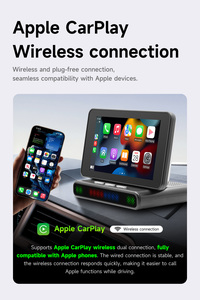 BQCC Écran de voiture universel 4,7 pouces IPS Lecteur multimédia intelligent <span class=keywords><strong>portable</strong></span> pour voiture CarPlay et Android Auto sans fil Écran tactile Pare-soleil pour VW BMW - Product Image 5
