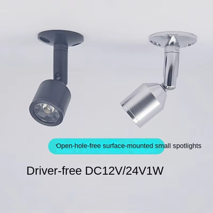 Moderno LED Drive-Free Bajo voltaje 12V Pequeño foco Montado en la pared Control táctil Aluminio Plata 6000K CRI 80 Gabinete de cocina - Product Image 3