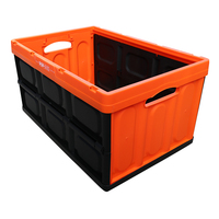 Caisse empilable Portable en plastique, caisse pliable et robuste, sans couvercle, pour salle à manger