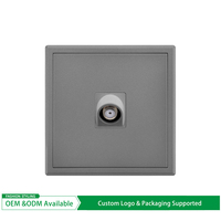 Interruptor pared 2 botones 1 vía 16A 110-250V panel pared apto Tailandia España México Perú viviendas hoteles instalación eléct