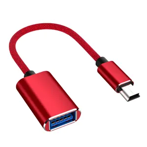 携帯電話付きミニUSBオス急速充電ケーブルへの工場卸売USBメス