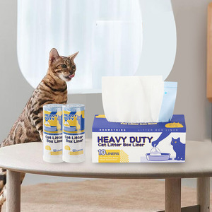 Zoyi <strong>Pet</strong> Thickened High-Density Cat Litter Bag Large-Capacity Drawstring Disposable Portable Cat Litter Box <strong>Liner</strong> Bags - Product Image 2