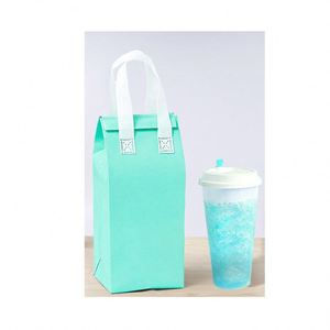 Factory Wholesale High Quality NonWoven Insulated Lunch Bag Eco Friendly Recycle Food Takeout Thermal Cooler Bag - Product Image 3