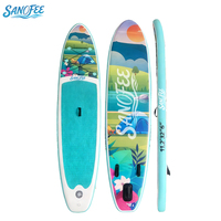 Planche de paddle gonflable 11'2" Tropical Island, série Emerald inspirée de la nature, pour le tourisme et les loisirs sur la plage