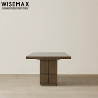 Meubles WISEMAX, meubles de maison de style médiéval de haute qualité, bureau de designer créatif, table à manger en bois massif pour villa