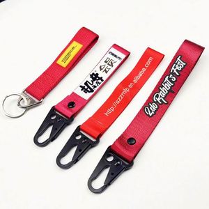 Fabric Carabiner Keychain Flight <b>Key</b> <b>Holder</b> Red Motorcycles Keychains Mechanical <b>Key</b> Tag - Product Image 1