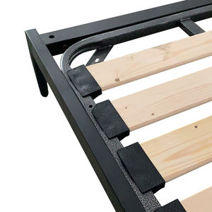 Новый дизайн полный размер металлическая Станина для деревянная кровать с трубы деревянные планки VT-14.013 - Product Image 3