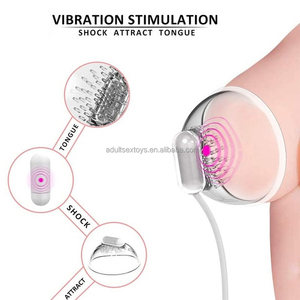 Ventouses transparentes sans danger pour la peau Jouets pour mamelons Masseur de sein 10 vitesses Rechargeable Femmes Vibrateur Sex Toys - Product Image 2