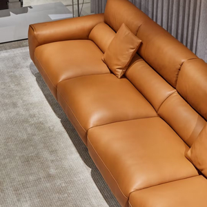 High-End Luxury Italian Chesterfield Sofa Set Genuine <strong>Leather</strong> Modular for Living Room Hotel or Apartment Furniture - Product Image 3