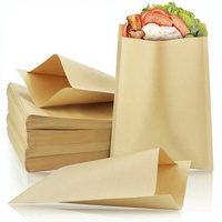 Bolsa Cuadrada de Papel Kraft Orgánico Reciclado Biodegradable SOS con Base Autoestable y Asa Flexiloop de Apertura Fiable