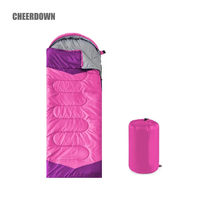Sac de couchage pour adultes, 3 saisons, type enveloppe, à capuche, imperméable, pour le camping