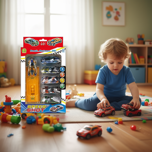 Juego de coches de carreras Speed Shot, 5 coches con lanzador para niños a partir de 3 años - Product Image 3