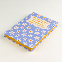 Nouveau carnet de procédés avec impression offset à bord doré, couverture rigide, bord pulvérisé – Impression de journal de qualité supérieure