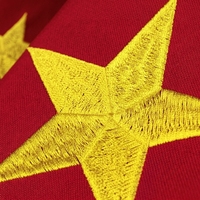 Drapeau chinois brodé de luxe en gros de qualité supérieure drapeau chinois 3x5 drapeaux nationaux chinois en nylon 210D très résistants