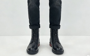 Polierte schwarze Parade-Stiefel für Kadetten, Zeremonienuniformen, Marschkapellen, Ehrengarde, formelle Anlässe, Parade-Stiefel - Product Image 2