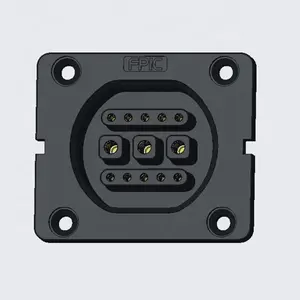 Battery Interface Charging And Discharging Of Battery Side Push-pull Locking In Line Battery Plugs With Pins Connector