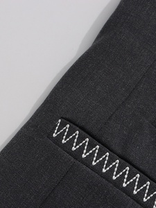 A11210 <span class=keywords><strong>Blazer</strong></span> <span class=keywords><strong>Grigio</strong></span> da <span class=keywords><strong>Donna</strong></span>: Giacca Formale Oversize con Cuciture a Contrasto - Capospalla Elegante per Ufficio/Casual - Product Image 6