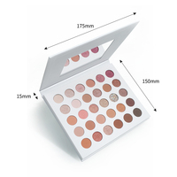 CC30610 Palette d'ombres à paupières scintillantes, métalliques et pailletées Vente en gros d'ombres à paupières à poudre pressée de marque privée brillantes et multicolores