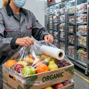 ฟิล์มพันสินค้าแบบยืด PUDI LLDPE ใส นุ่ม กันความชื้น สำหรับตลาดเกาหลีใต้ ขนาด 500 มม. x 330 ม. x 18 ไมครอน แบบหล่อ - Product Image 3