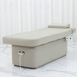 Lit de beauté électrique de luxe moderne 2026 avec dossier inclinable réglable et rangement en bois pour hôtels et centres de bien-être - Product Image 1