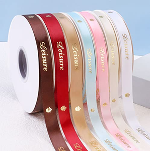Cinta de Impresión de Alta Calidad Personalizada, Cintas en Relieve 3D, Rollo de Cinta Grosgrain Personalizada con Logotipo - Product Image 2