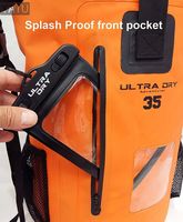 Sac à dos imperméable personnalisé en PVC/TPU pour l'extérieur, 56-75L, vente en gros