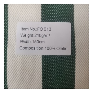 Tela de olefina con diseño de rayas clásicas de alto rendimiento, tela tejida Oxford impermeable, patrón teñido liso para muebles de exterior - Product Image 5