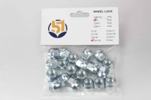Dadi per alette ruota M14x1.5, confezione da 20 dadi per alette aperte 14x1.5 <span class=keywords><strong>3</strong></span>/4 "(19mm) esagonali 0.83''(21mm) altezza sede conica dado per alette ruota con finitura in zinco - Product Image 3