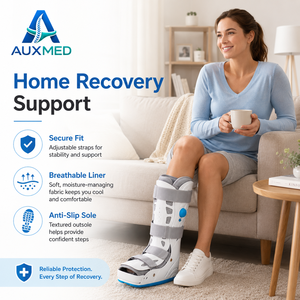 <span class=keywords><strong>Bota</strong></span> Ortopédica Inflable Alta para Caminar, Universal para Hombre y Mujer, para Esguince de Tobillo, Tendón de Aquiles, Postoperatoria - Product Image 3