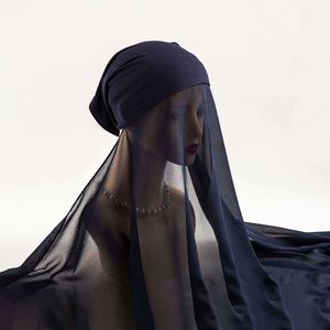 Voile instantané en mousseline pour femme, prêt-à-porter, avec sous-bonnet intégré, idéal pour la vente en gros et la personnalisation - Product Image 1