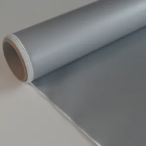 Factory Machine Cheap Industrial 15cm Wall Woven Silicone Coated Fiberglass Fabric