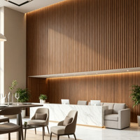 Panneaux muraux ignifuges en WPC SPC avec grain de bois PVC pour la décoration murale et les applications de divertissement