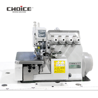Machine à coudre industrielle à point de surjet à plat à entraînement direct à 4 fils GC647K-4/DD 5000 tr/min