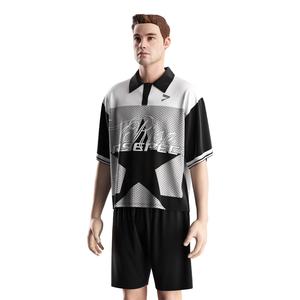 เสื้อโปโลปักลายตารางสไตล์คลาสสิกสำหรับผู้ชาย เหมาะสำหรับเล่นฟุตบอล ระบายอากาศได้ดี ทรงสปอร์ตเพื่อลุคที่มีสไตล์ - Product Image 2