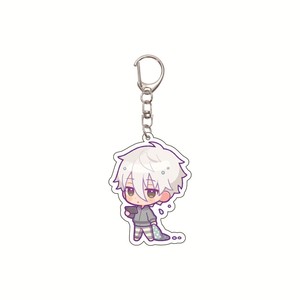 Spot Wholesale Blue Prison Cartoon Image UV Printed Acrylic Key Chain Fashion Trend Waterproof Cute Q Version - Product Image 3