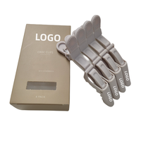 Pinces à cheveux professionnelles personnalisées avec logo, effet mat crocodile, anti-frisottis, pour salon de coiffure, en carbone noir mat, type alligator