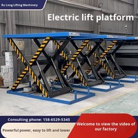 Plateforme élévatrice à ciseaux hydraulique industrielle stationnaire personnalisée de 1M-5M, capacité de 1000kg à 4000kg, table élévatrice robuste et durable