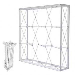 Aluminum Frame Collapsible Fabric Stand SEG <b>Advertising</b> <b>Light</b> <b>Box</b> Backlit Pop up Display Backdrop Exhibition Stand - Product Image 2