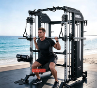 Machine Smith de qualité supérieure pour l'entraînement aux squats, support de barre à guidage linéaire sûr pour l'équipement de musculation en salle de sport