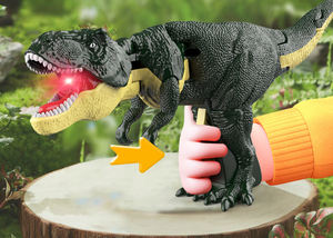 2023 nueva prensa Shake izquierda y derecha miedo torsión Tyrannosaurus Rex pistola descompresión truco dinosaurio chico Juguetes - Product Image 4
