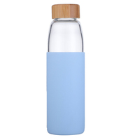 Bouteilles d'eau réutilisables en verre borosilicate de haute qualité, sans BPA, faites à la main, avec bouchon à vis, compatibles lave-vaisselle, 500 ml et 750 ml, cadeau pour la fête des mères