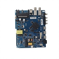 Promo Panas Universal LED LCD Smart TV Mainboard 42 inci CV352 D42 HD1080 60Hz untuk Dioda Pemancar Cahaya