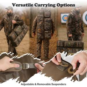 Bolsa de Transporte para Arco Compuesto de Caza, Accesorios para Arco Recurvo, Estuche de Transporte Ajustable con Forma de Camuflaje, Bolsa de Almacenamiento para Ballesta de Caza al Aire Libre - Product Image 4