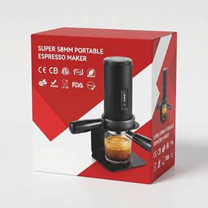 Machine à expresso portable chauffante automatique <span class=keywords><strong>Super</strong></span> 58 mm, cafetière électrique à piles certifiée LFGB FDA - Product Image 3