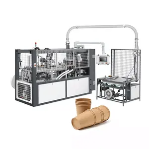 PE dilapisi Manual Cina kecepatan tinggi otomatis membentuk piring kertas kopi kertas cangkir teh mesin pembuat harga