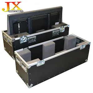 Amplificateur de moniteur TV DJ Flight Case Box Tambour Haut-parleur Boîtier de transport en aluminium