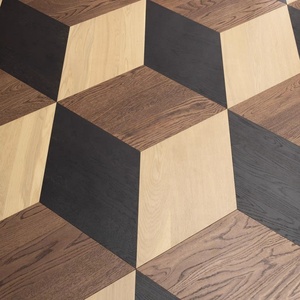 <span class=keywords><strong>Pavimento</strong></span> in Legno Composito Multistrato <span class=keywords><strong>a</strong></span> Motivo Esagonale <span class=keywords><strong>a</strong></span> Diamante in Quercia Multicolore, Parquet Chic in Legno Massello - Product Image 3