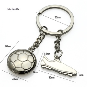 Llavero Metálico Personalizado de Fútbol 2026, Regalo para Hombre, Llavero con Zapatos de Fútbol, Eurocopa 2024, Copa <span class=keywords><strong>Mundial</strong></span> de Fútbol, Joyería - Product Image 2