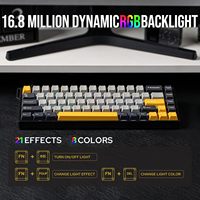 Clavier filaire magnétique rétroéclairé RVB à taux de sondage de 8000 Hz Alibaba Aula WIN 68HE pour ordinateur portable/PC de jeu AliExpress AULA